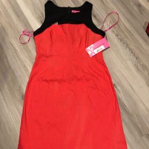 Betsy Johnson sheath dress w/cutouts